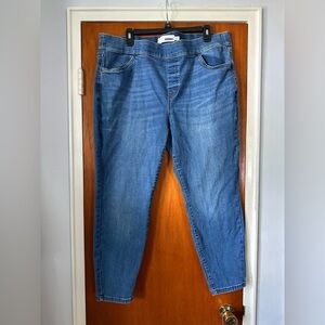 Sonoma Blue Skinny Jeans with Subtle Fading